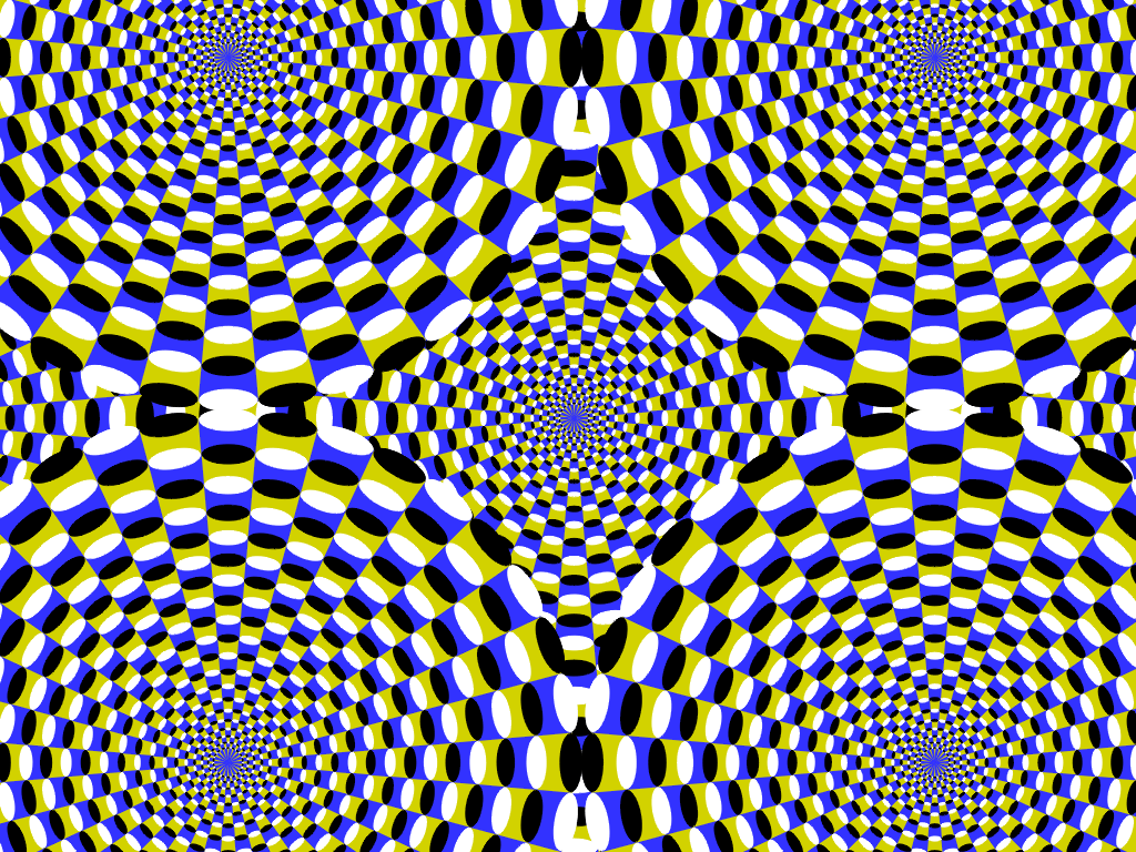 The image is static, but your brain is doing the moving...