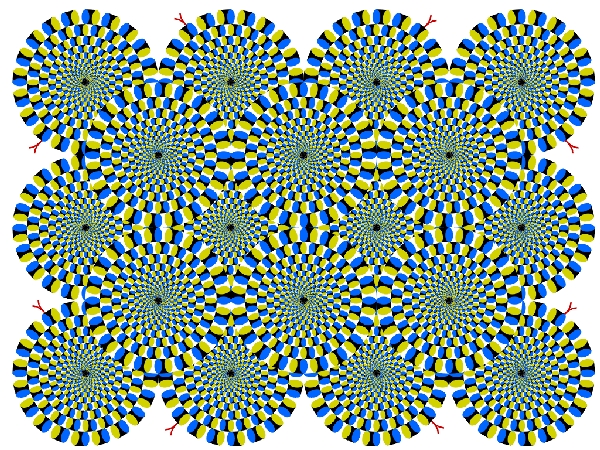 The image is static, but your brain is doing the moving...