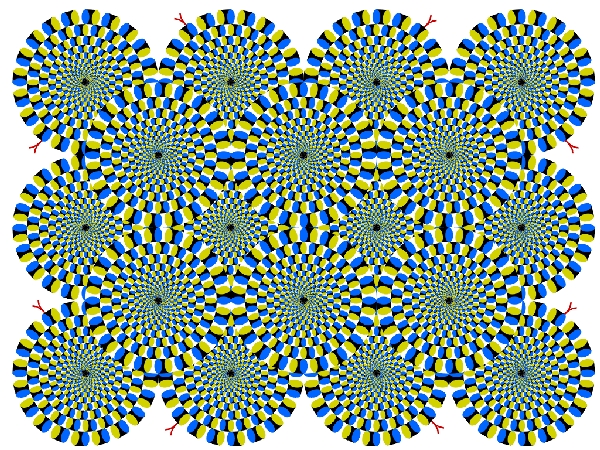 The image is static, but your brain is doing the moving...