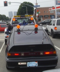 Sad to see my sweet Honda hanging like this...